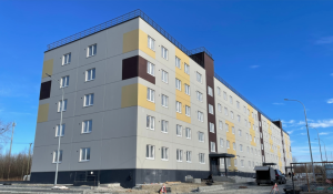 Завершена поставка комплекта конструкций полносборного крупнопанельного 5-этажного 135-квартирного жилого дома в г. Беломорске. 