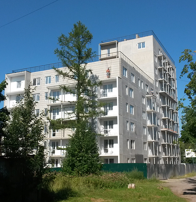 Многоквартирный жилой дом в районе ул. Машезерская в г. Петрозаводске отгружен Многоквартирный жилой дом в районе ул. Машезерская в г. Петрозаводске отгружен