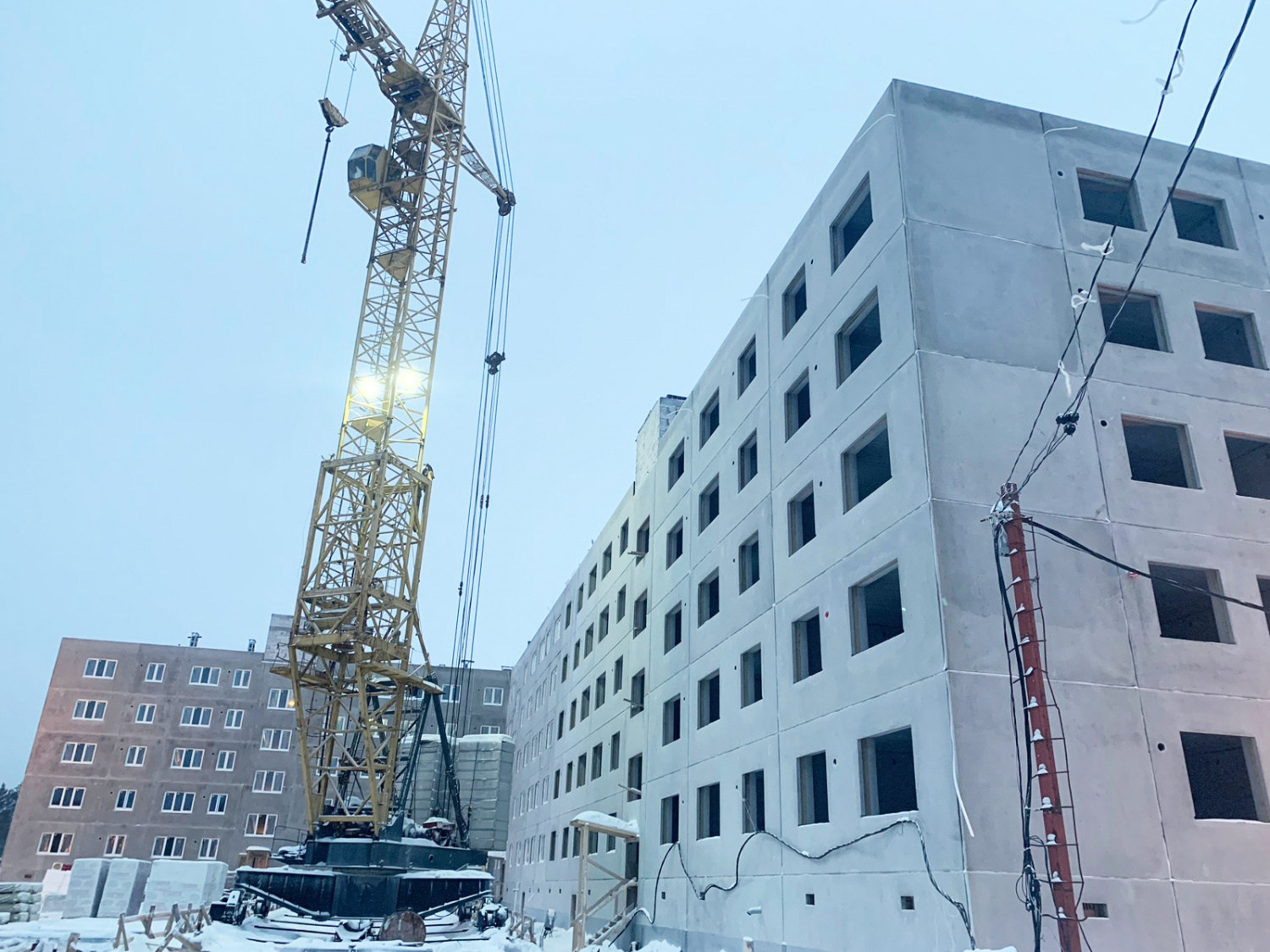 Многоквартирный жилой дом в г. Суоярви отгружен Многоквартирный жилой дом в г. Суоярви отгружен